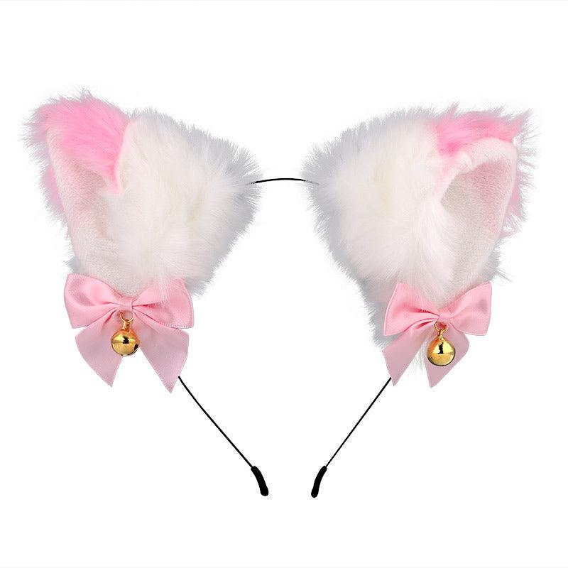 Cute Plush Jingle Bell Fox Ear Headband -PJ002