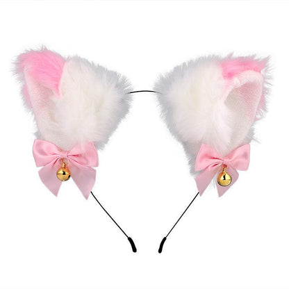 Cute Plush Jingle Bell Fox Ear Headband -PJ002