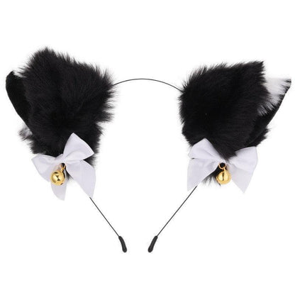 Cute Plush Jingle Bell Fox Ear Headband -PJ002