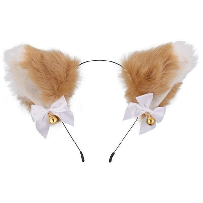 Cute Plush Jingle Bell Fox Ear Headband -PJ002