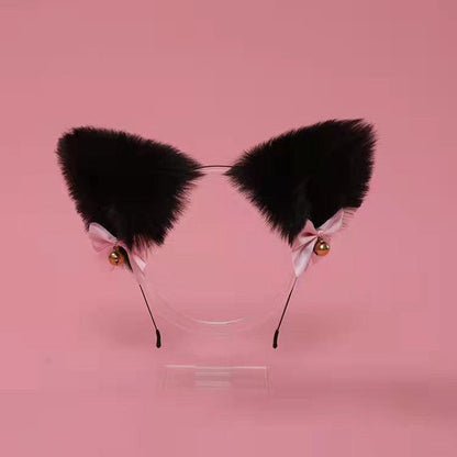 Cute Plush Jingle Bell Fox Ear Headband -PJ002