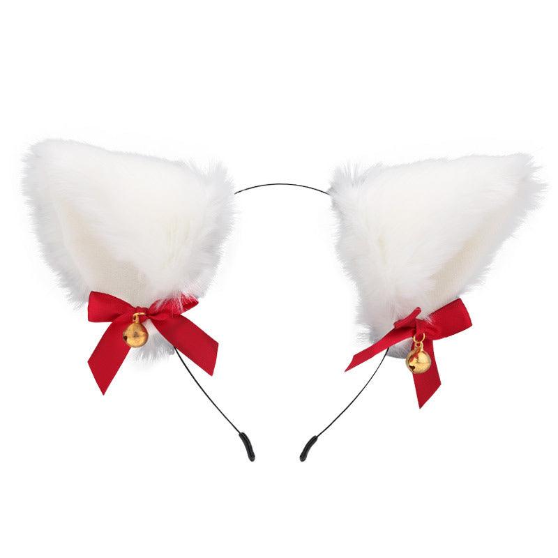 Cute Plush Jingle Bell Fox Ear Headband -PJ002