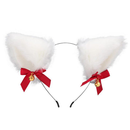 Cute Plush Jingle Bell Fox Ear Headband -PJ002