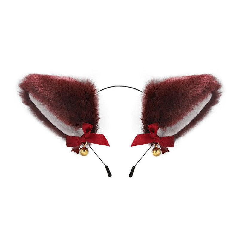 Cute Plush Jingle Bell Fox Ear Headband -PJ002