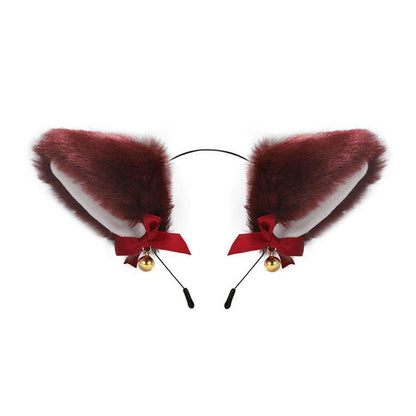 Cute Plush Jingle Bell Fox Ear Headband -PJ002