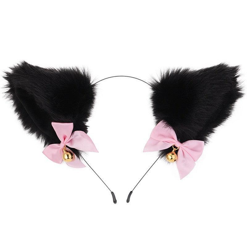 Cute Plush Jingle Bell Fox Ear Headband -PJ002