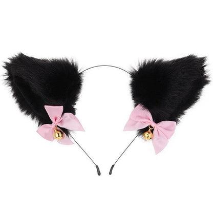 Cute Plush Jingle Bell Fox Ear Headband -PJ002