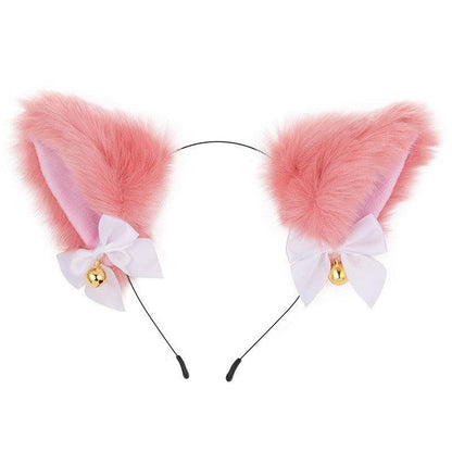 Cute Plush Jingle Bell Fox Ear Headband -PJ002