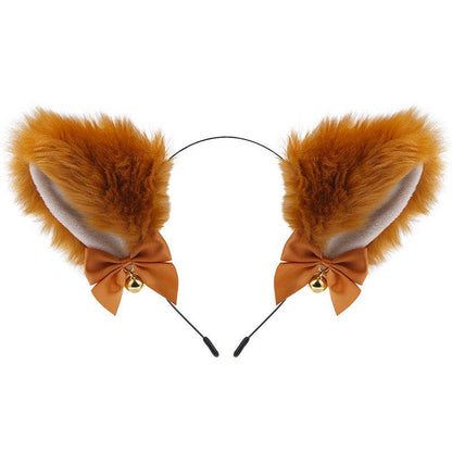 Cute Plush Jingle Bell Fox Ear Headband -PJ002