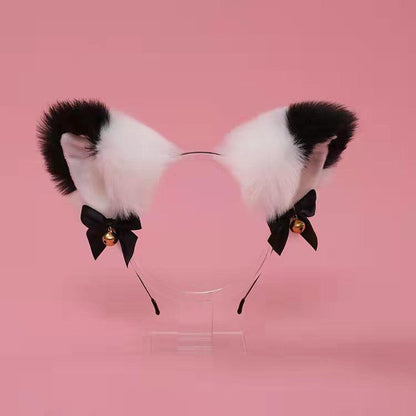 Cute Plush Jingle Bell Fox Ear Headband -PJ002