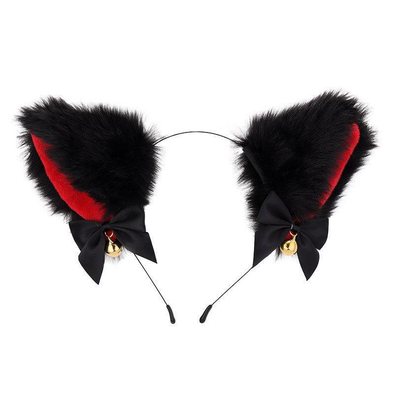 Cute Plush Jingle Bell Fox Ear Headband -PJ002