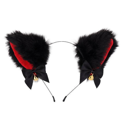 Cute Plush Jingle Bell Fox Ear Headband -PJ002