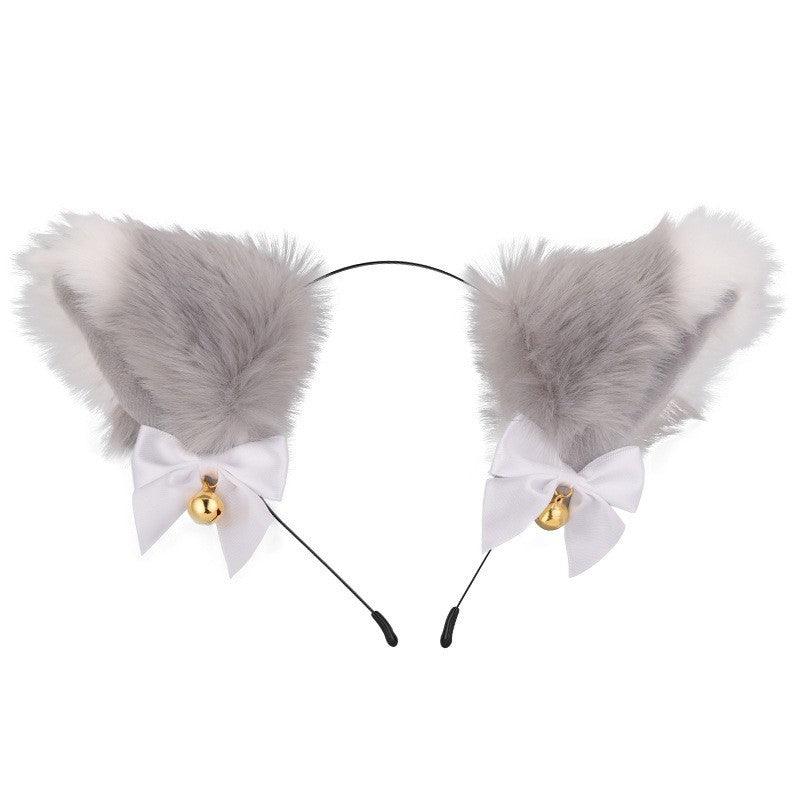 Cute Plush Jingle Bell Fox Ear Headband -PJ002
