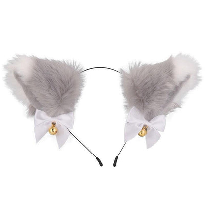 Cute Plush Jingle Bell Fox Ear Headband -PJ002