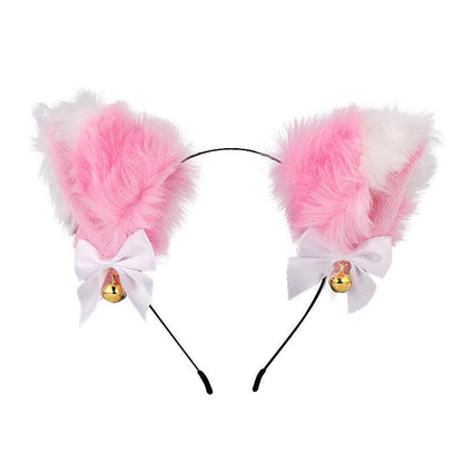 Cute Plush Jingle Bell Fox Ear Headband -PJ002