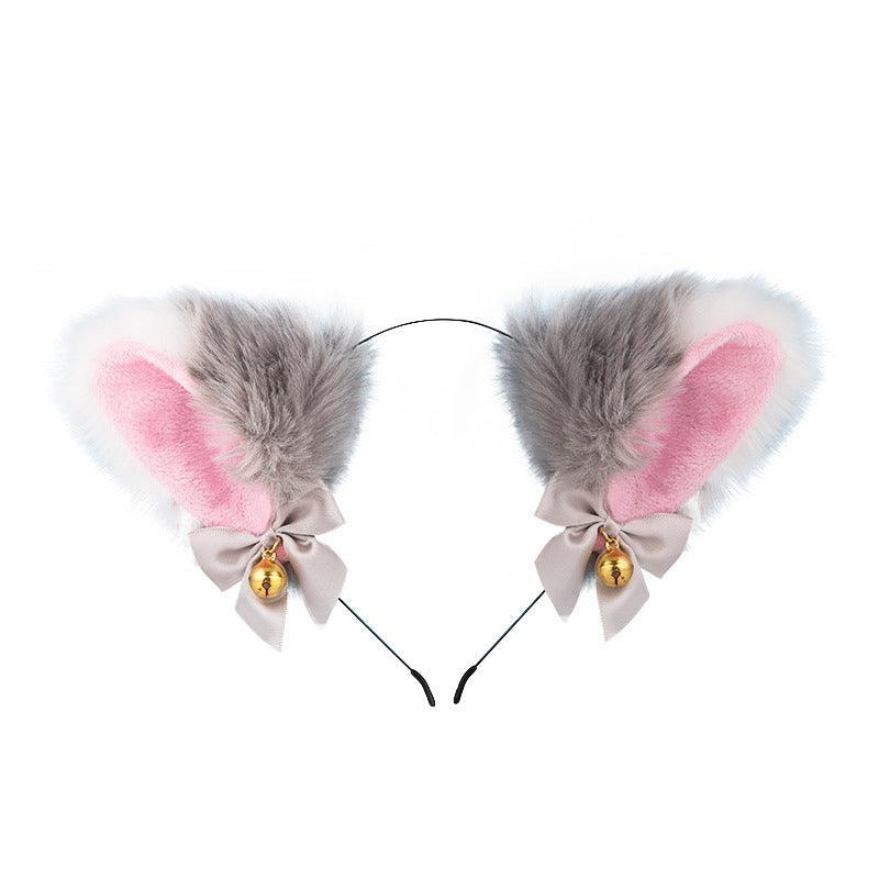Cute Plush Jingle Bell Fox Ear Headband -PJ002
