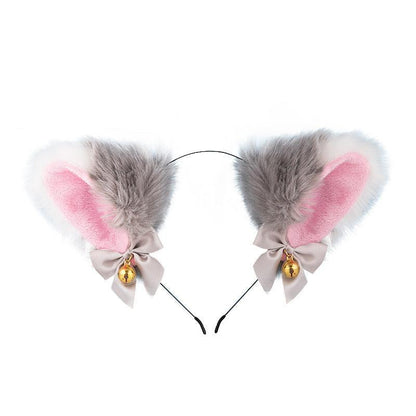 Cute Plush Jingle Bell Fox Ear Headband -PJ002