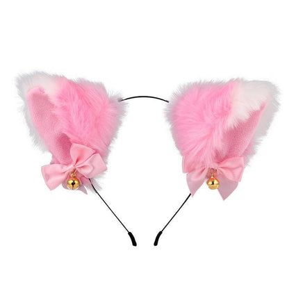 Cute Plush Jingle Bell Fox Ear Headband -PJ002