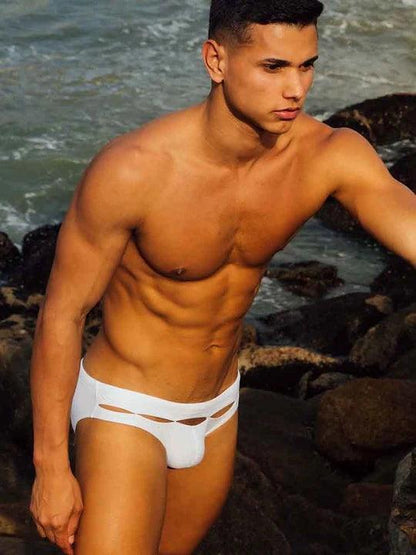 Cutout Fashion Sexy Swim Briefs - YK016