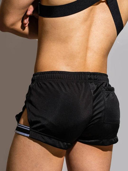 D.M Casual Low-waisted Drawstring Breathable Home Boxer Shorts - PJK027