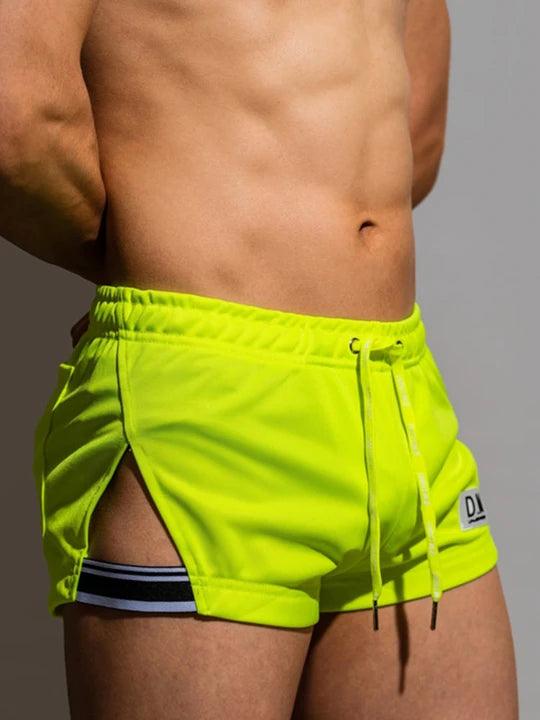 D.M Casual Low-waisted Drawstring Breathable Home Boxer Shorts - PJK027