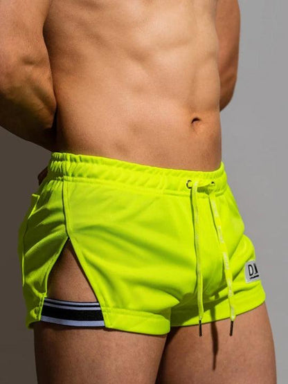 D.M Casual Low-waisted Drawstring Breathable Home Boxer Shorts - PJK027