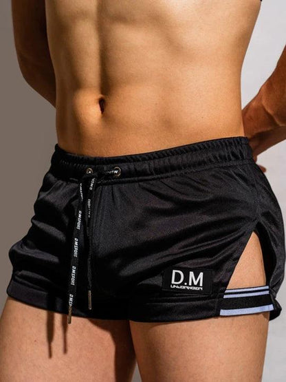D.M Casual Low-waisted Drawstring Breathable Home Boxer Shorts - PJK027