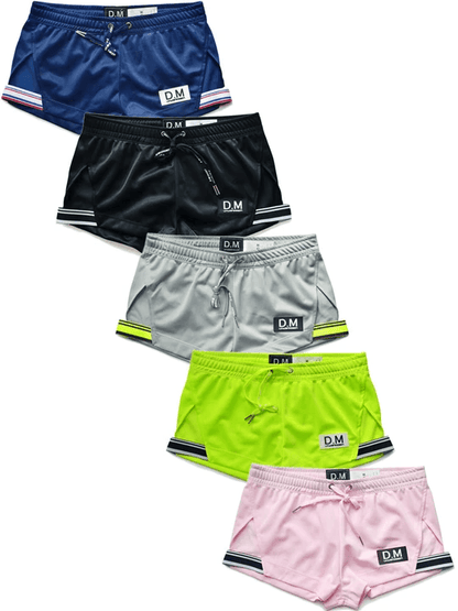 D.M Casual Low-waisted Drawstring Breathable Home Boxer Shorts - PJK027