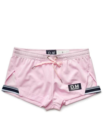 D.M Casual Low-waisted Drawstring Breathable Home Boxer Shorts - PJK027