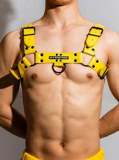 D.M Gorgeous Leather Adjustable Sexy Harness - KB014