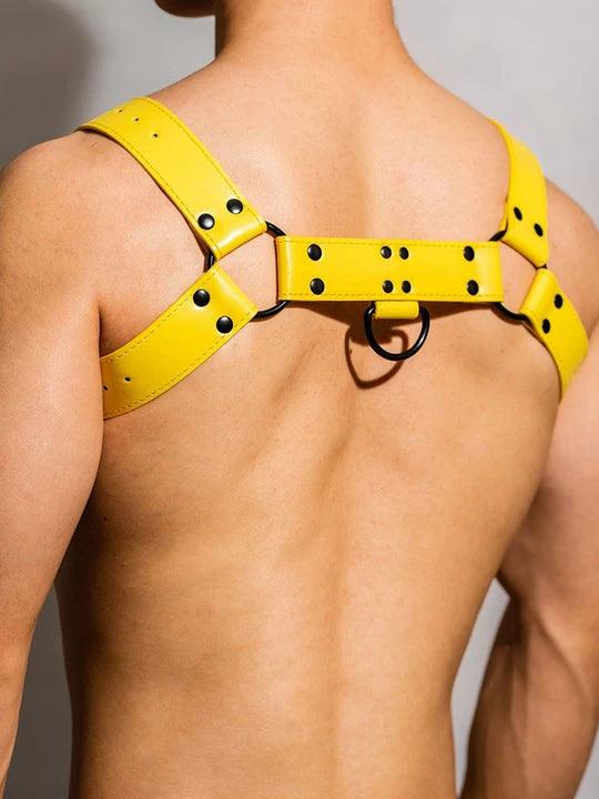 D.M Gorgeous Leather Adjustable Sexy Harness - KB014