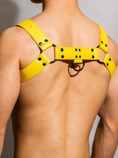 D.M Gorgeous Leather Adjustable Sexy Harness - KB014