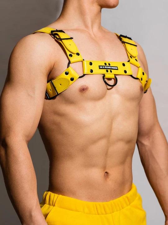 D.M Gorgeous Leather Adjustable Sexy Harness - KB014