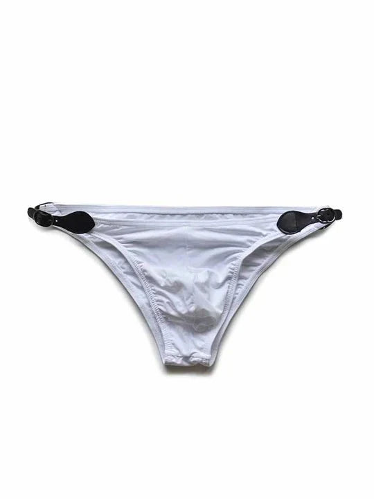 D.M Men's Double Side Button Low Rise Briefs - YK053