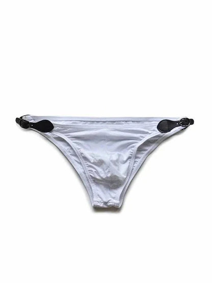 D.M Men's Double Side Button Low Rise Briefs - YK053