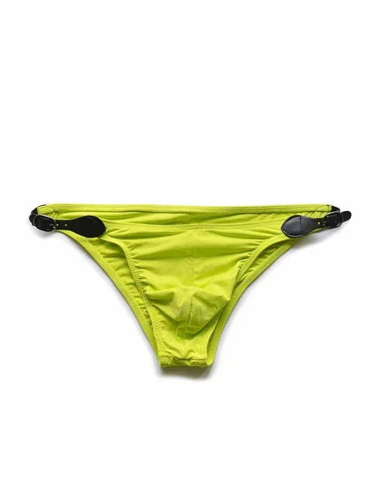 D.M Men's Double Side Button Low Rise Briefs - YK053