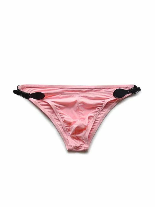 D.M Men's Double Side Button Low Rise Briefs - YK053