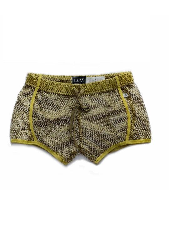 D.M Sexy Mesh Breathable Home Boxer Shorts - PJK008