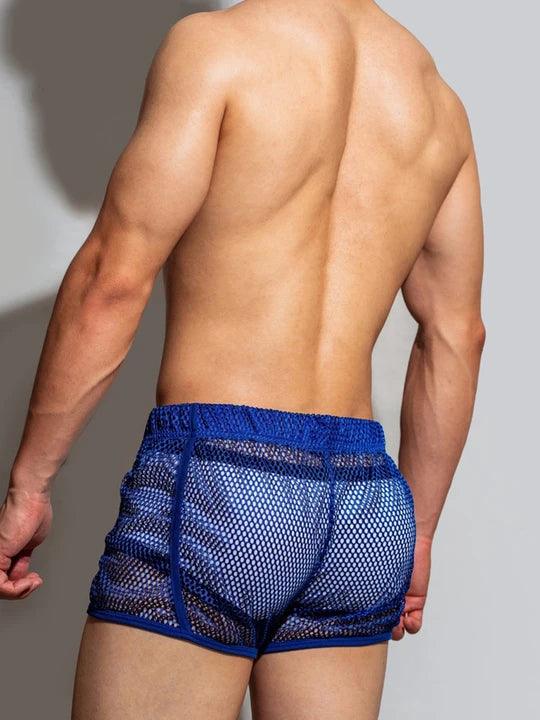 D.M Sexy Mesh Breathable Home Boxer Shorts - PJK008