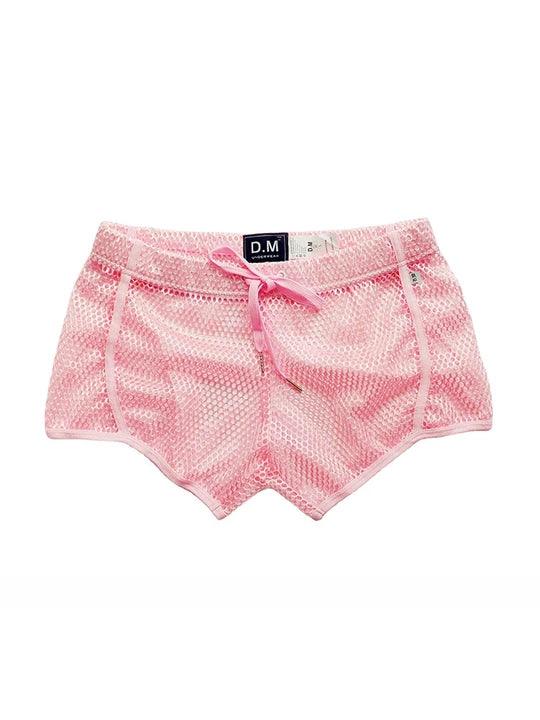 D.M Sexy Mesh Breathable Home Boxer Shorts - PJK008