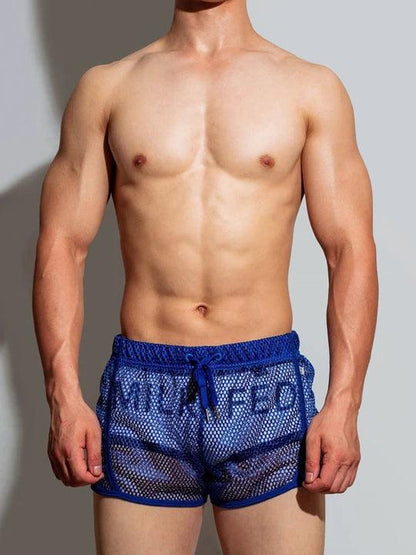 D.M Sexy Mesh Breathable Home Boxer Shorts - PJK008