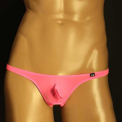 Double Strap Men's Open Pouch Thong - Playful Nylon Lingerie - DZK022