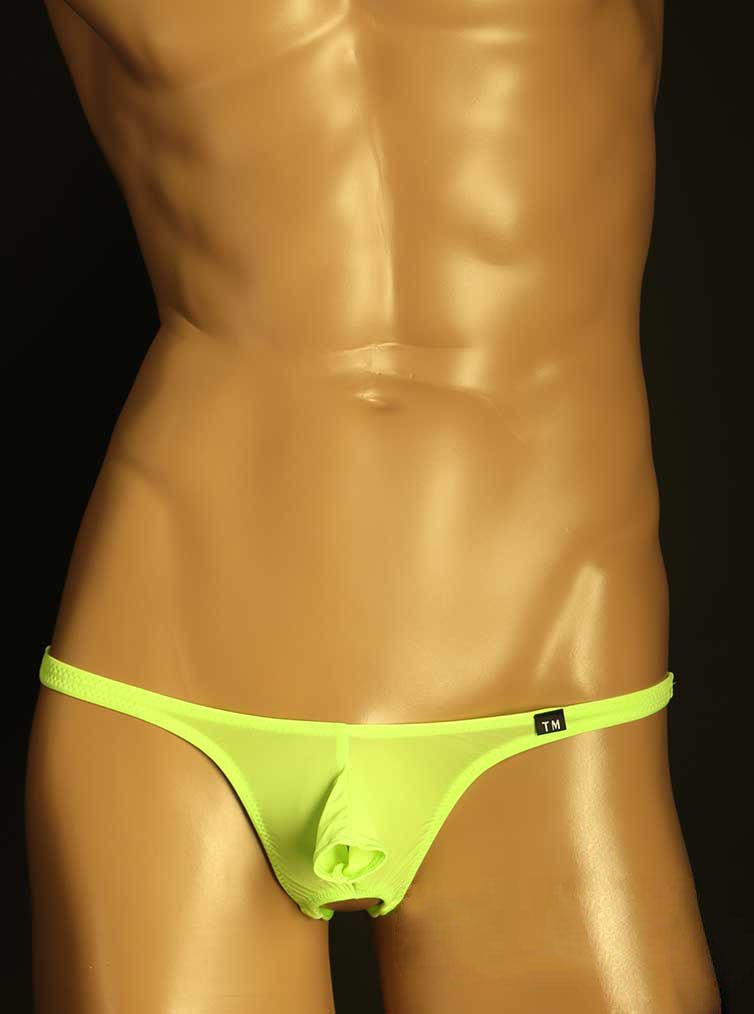 Double Strap Men's Open Pouch Thong - Playful Nylon Lingerie - DZK022