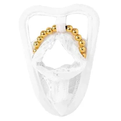 Men's Sexy Beaded Pouch C-String