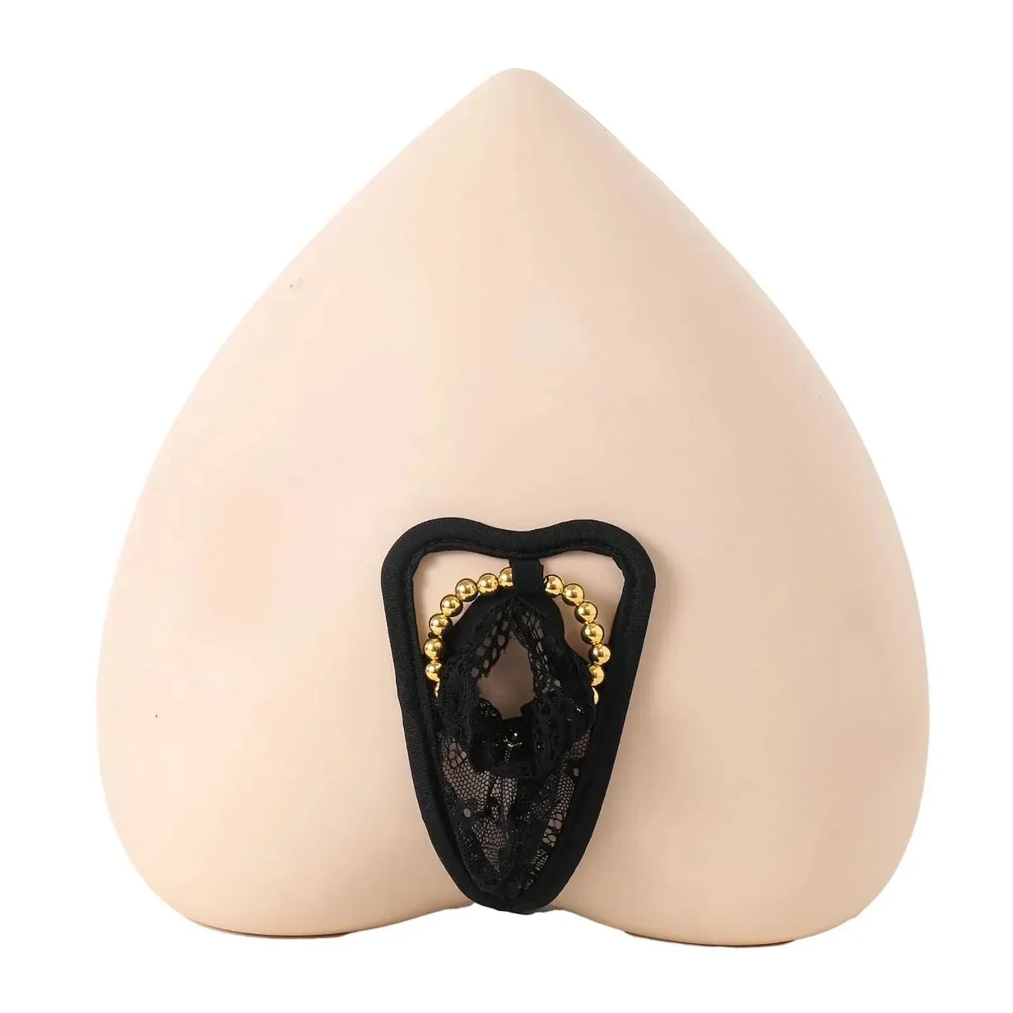 Men's Sexy Beaded Pouch C-String