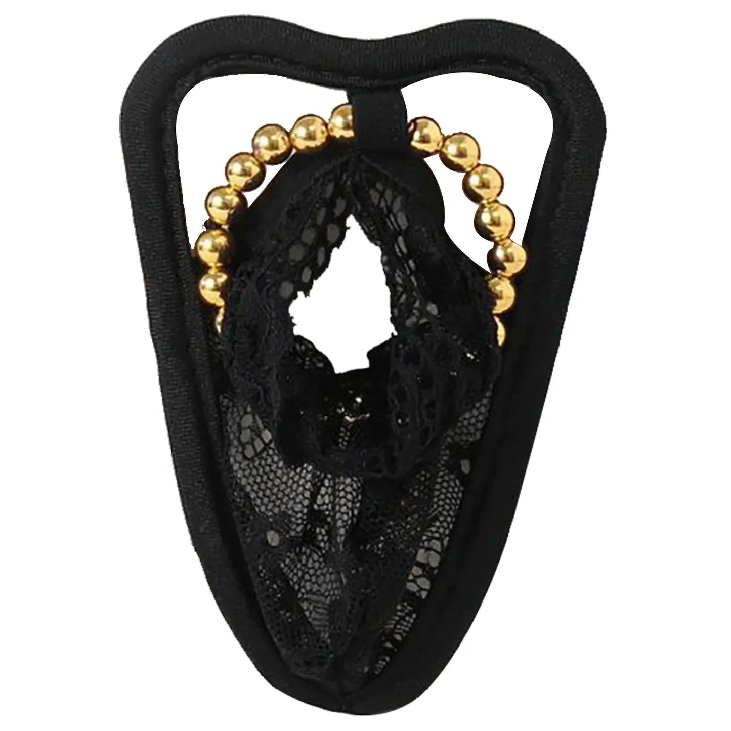 Men's Sexy Beaded Pouch C-String