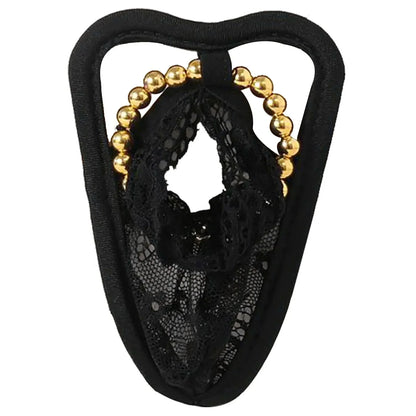 Men's Sexy Beaded Pouch C-String