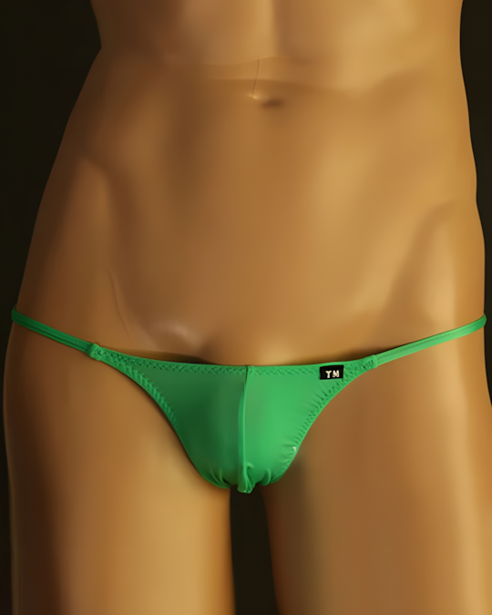 Men's Sexy Micro G-String Elastic Nylon Thong Underwear