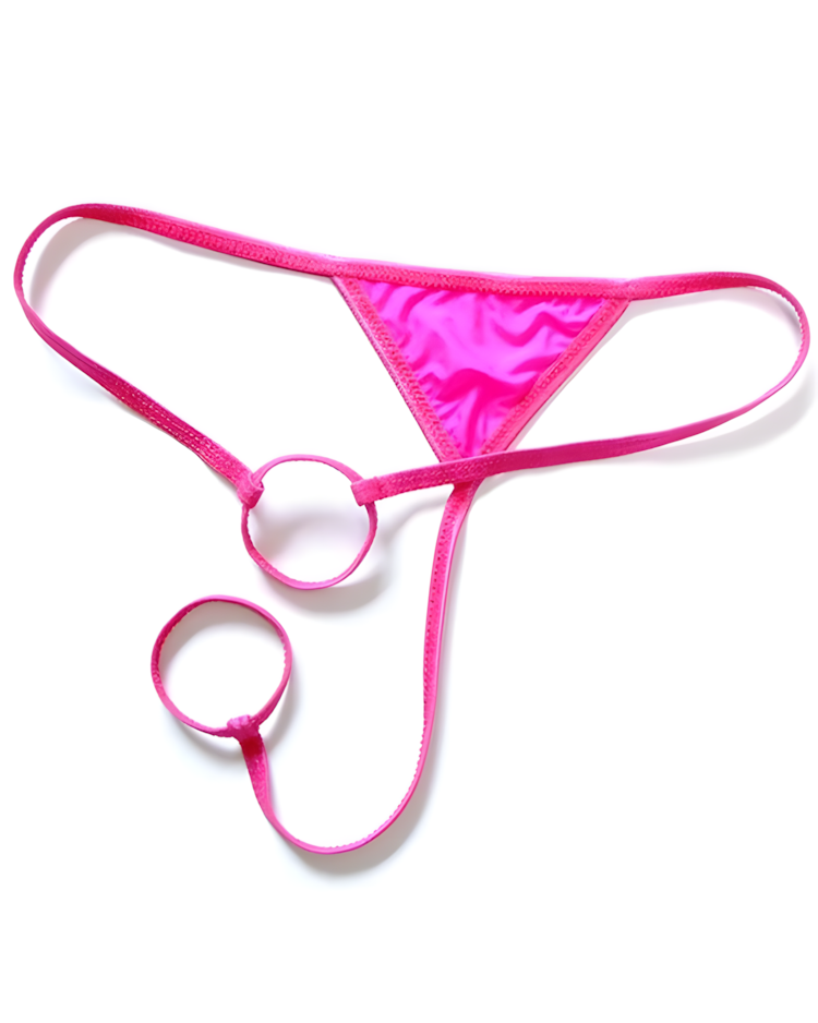 Men's Minimalist Dual Ring Strap Thong