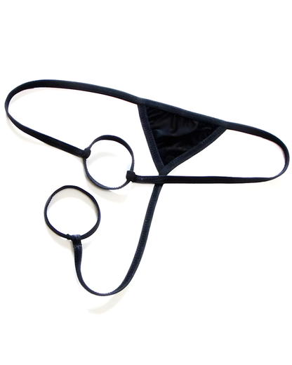 Men's Minimalist Dual Ring Strap Thong